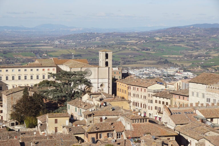 vista dall'alto del campanile di San Fortunato
